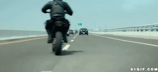 公路摩托车追逐图片