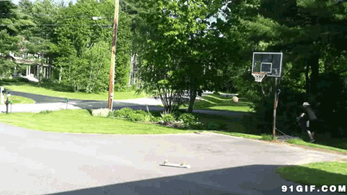 骑车投篮球图片