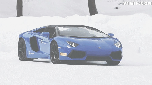 蓝色超酷跑车图片