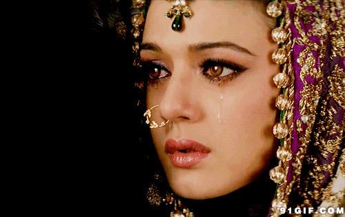 印度美女伤心泪珠图片