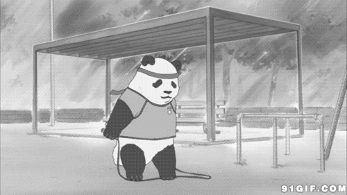 熊猫锻炼跳绳动画gif图片