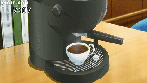 自动咖啡机卡通动态图