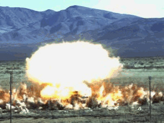 导弹击中目标爆炸闪图