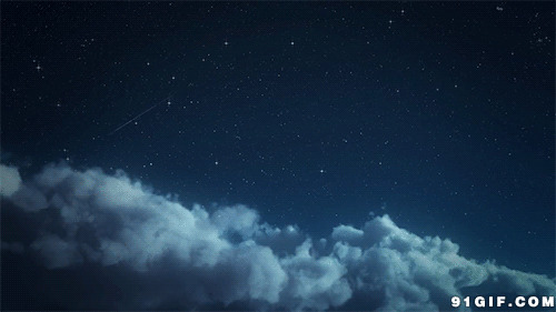夜空流星gif图片