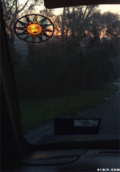 车窗外的阳光动态图
