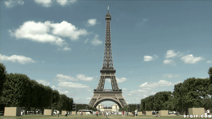 法国埃菲尔铁塔动态图