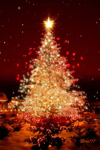 超唯美圣诞树gif图