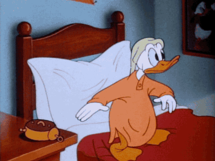 卡通小鸭子起床gig图片