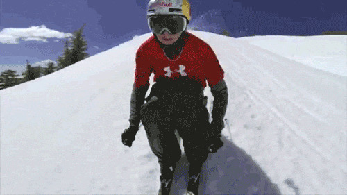 极限高山滑雪gif图