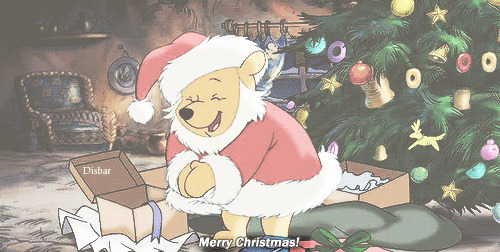 维尼熊的圣诞装动画图片