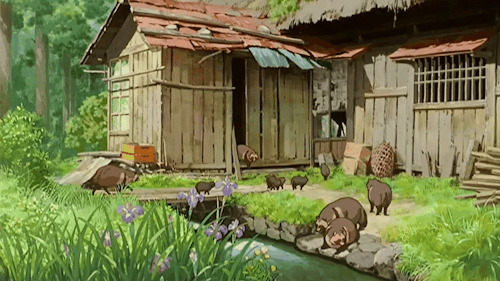 农舍的小动物动画图片