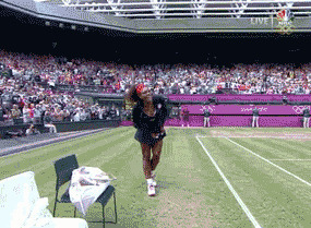 网球运动员跳舞动态图片