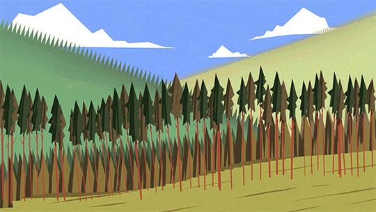 森林大火动画图片