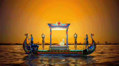 海上划龙舟动画图片
