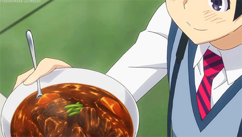 一碗美味肉汤动画图片