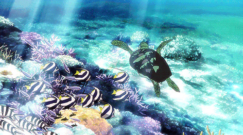 海底乌龟卡通动态图片