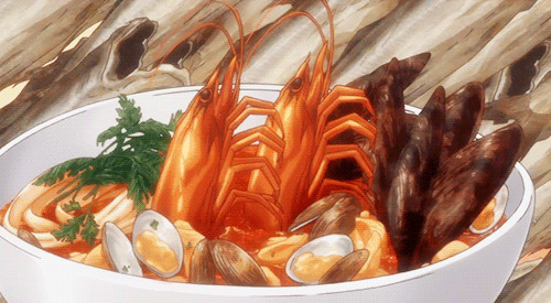 一份海鲜大餐动画图片