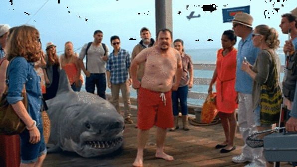 可怕的鲨鱼吃人动态图片