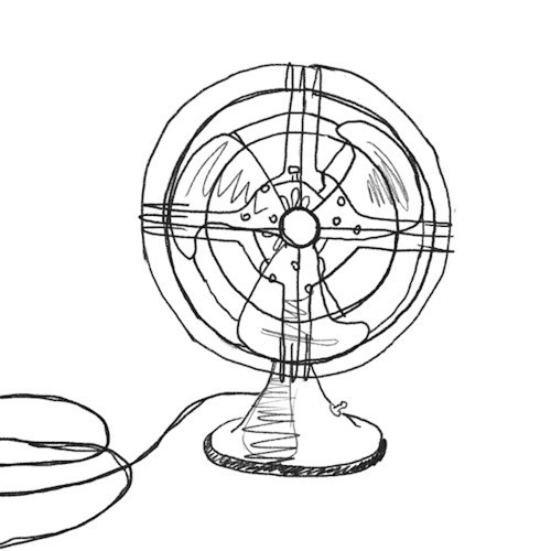 转动的电风扇简笔画动态图