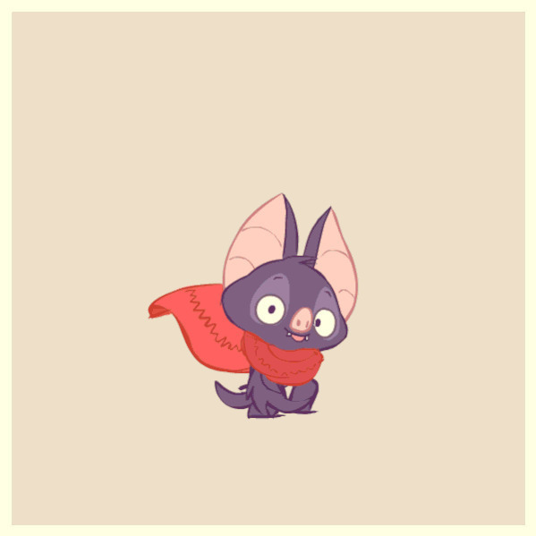开心的小蝙蝠动画图片