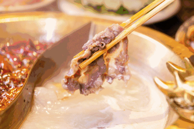 美味的火锅涮羊肉gif图片