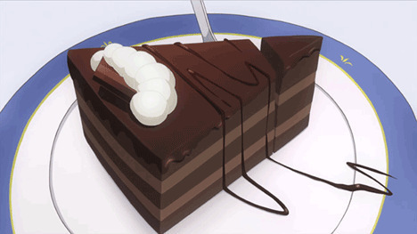 巧克力蛋糕GIF图片