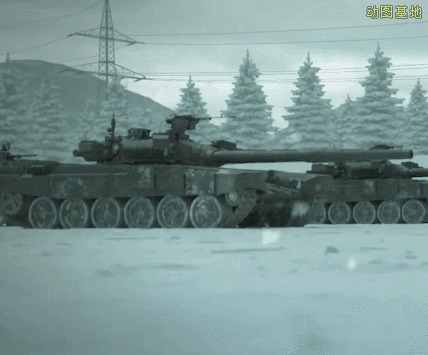 前进的坦克GIF图片