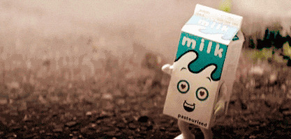 快乐的牛奶盒动画图片