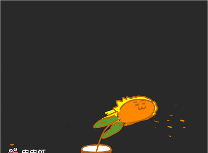 向日葵围着太阳转动画图片
