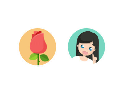 女人和玫瑰花对话动画图片