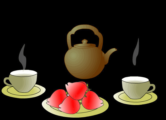 热茶壶倒热茶动画图片