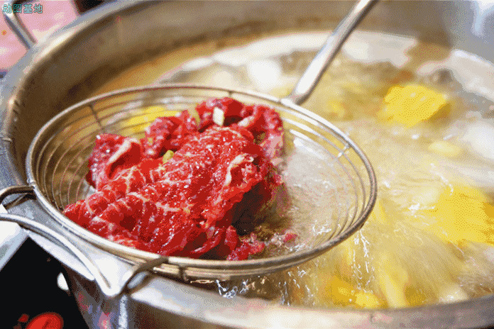 美味的涮锅牛肉看着都有食欲gif图片