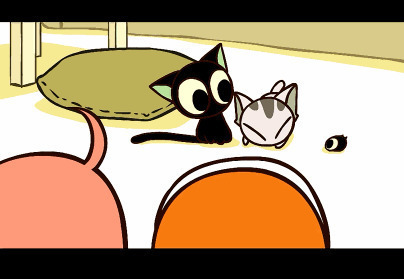 撒娇的小猫动画图片