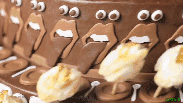 巧克力爆米花制作的全过程gif图片