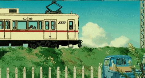 日本电车动画图片
